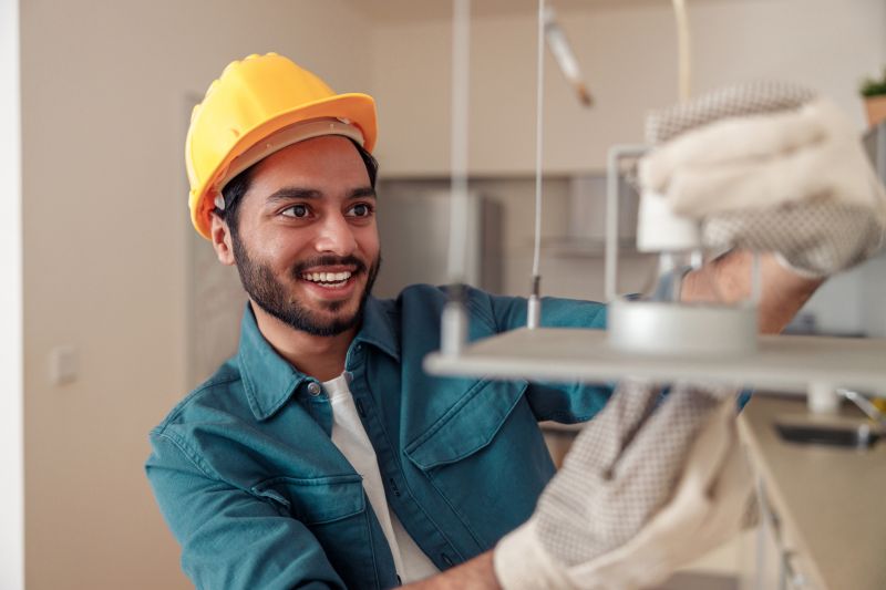 Chandelier Installation detail