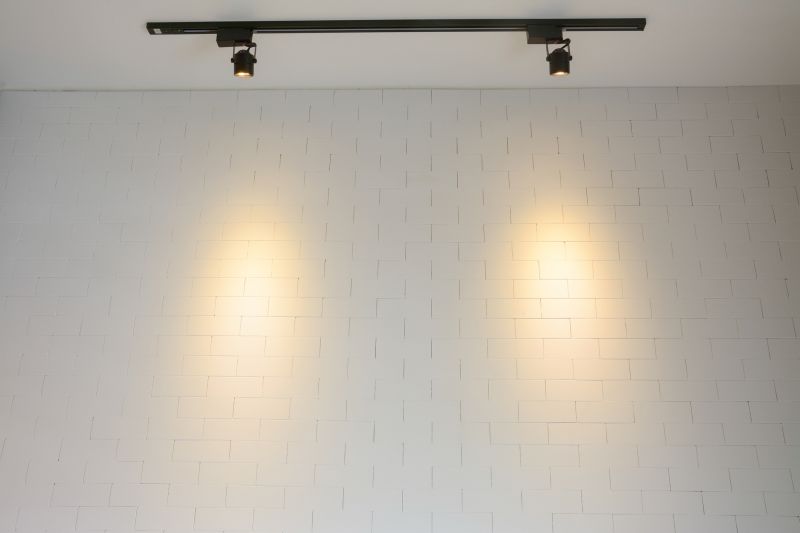 Track lighting allows flexible, adjustable lighting perfect for highlighting features.